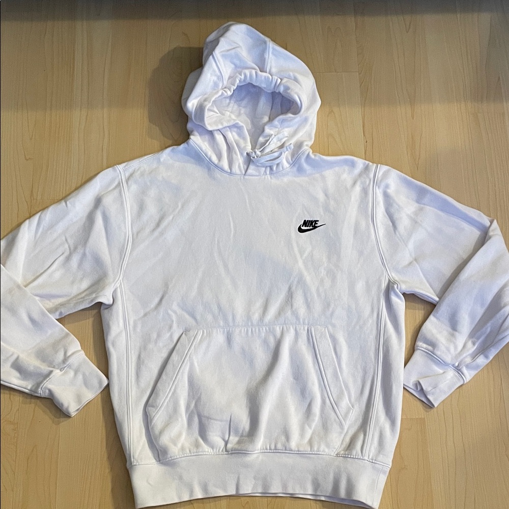 Nike Men's White Hoodie - Like New